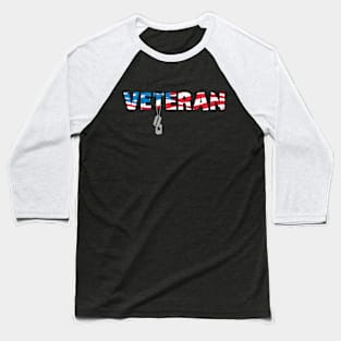 Veteran US Flag Baseball T-Shirt